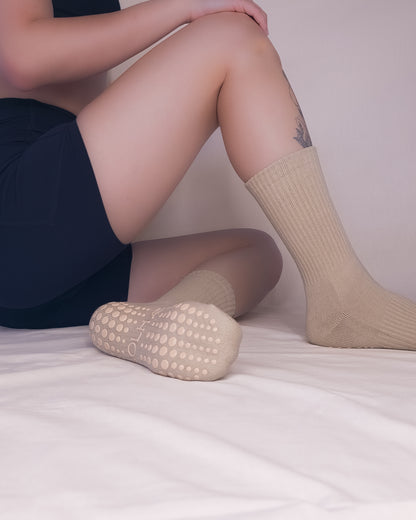 SOLHÆ Grip Socks - Sandstone